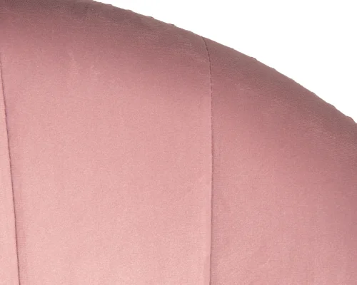 Кресло дизайнерское  8600-LM,  цвет сиденья розовый велюр (1922-16), цвет основания хром Dobrin, розовый/велюр, ножки/металл/хром, размеры - 750*900***600*570 фото 8