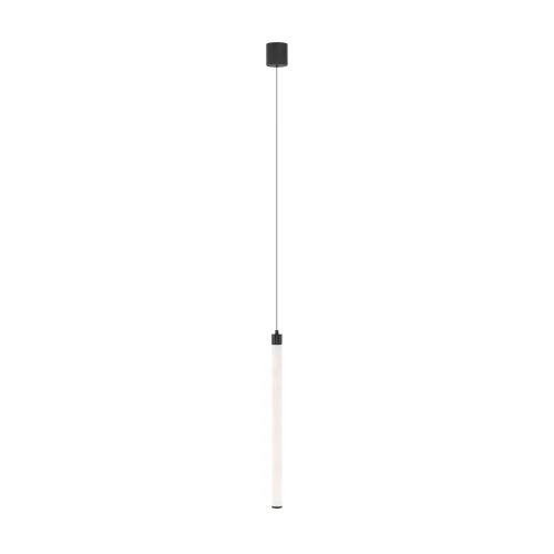 Светильник подвесной LED Ray P022PL-L20B3K Maytoni белый на 1 лампу, основание чёрное в стиле современный трубочки