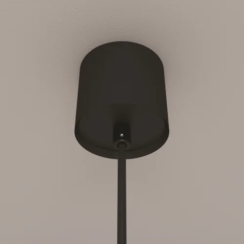 Светильник подвесной LED Luna P039PL-5W3K-10-B Maytoni белый на 1 лампу, основание чёрное в стиле хай-тек современный фото 11
