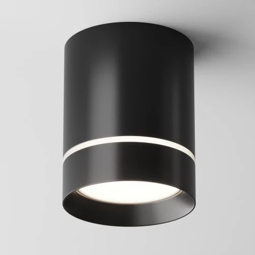 Светильник накладной LED Orlo C085CL-9W4K-B Maytoni чёрный на 1 лампу, основание чёрное в стиле современный хай-тек круглый