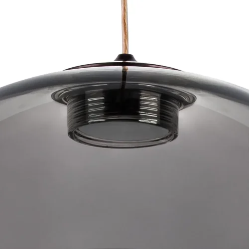 Светильник подвесной LED Sferetta 801028 Lightstar серый чёрный 1 лампа, основание коричневое бордовое в стиле минимализм  фото 7