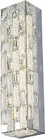Бра LED Gabbana 4014/09/01WL Stilfort прозрачный на 1 лампу, основание хром в стиле современный с пультом