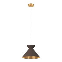Светильник подвесной Nastasia 900347 Eglo коричневый 1 лампа, основание латунь в стиле современный 