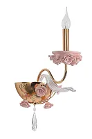 Бра Muntiggioni OML-70411-01 Omnilux без плафона 1 лампа, основание золотое розовое в стиле классический 