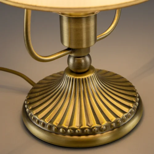 Настольная лампа Адриана CL405813 Citilux белая 1 лампа, основание бронзовое металл в стиле классический  фото 7