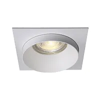 Светильник точечный CLT 044C1 WH-WH Crystal Lux белый на 1 лампу, основание белое в стиле современный квадратный