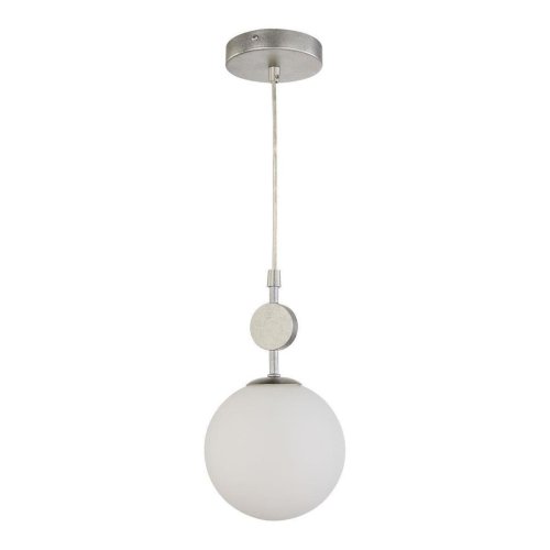 Светильник подвесной Absolute 2929-1P Favourite белый 1 лампа, основание серебряное в стиле современный шар