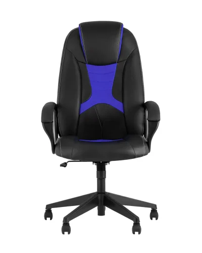 Кресло игровое TopChairs ST-CYBER 8 черный/синий эко.кожа крестовина пластик УТ000035042 Stool Group, синий/экокожа, ножки/металл/чёрный, размеры - ****655*770 фото 2