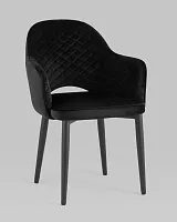 Стул Венера диамант NEW, велюр черный NP УТ000038256 Stool Group, /, ножки//чёрный, размеры - *820***585*645