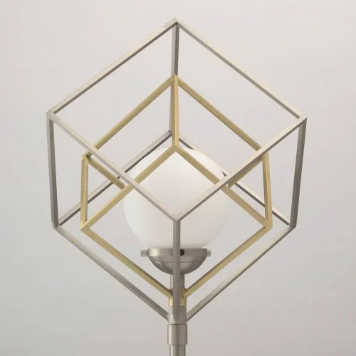 Настольная лампа Призма 726030401 MW-Light бронзовая матовая никель белая 1 лампа, основание матовое никель металл в стиле современный  фото 3