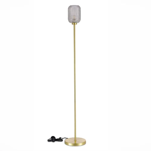 Торшер Gran SL1154.325.01 ST-Luce  янтарный прозрачный 1 лампа, основание латунь в стиле современный
 фото 3