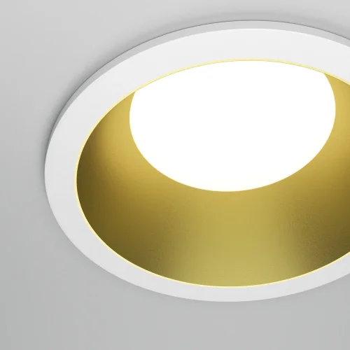 Светильник точечный Share DL126-GX53-WMG Maytoni матовый золото на 1 лампу, основание белое в стиле современный круглый фото 7