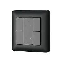 4-х кнопочная настенная панель DALI 721044 Maytoni на 1 , основание чёрное в стиле 