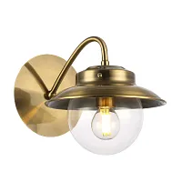 Бра Garonni SLE110101-01 Evoluce прозрачный 1 лампа, основание античное бронза в стиле модерн 