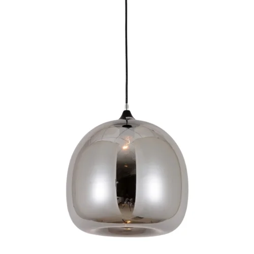 Светильник подвесной Cesio LDP 6812 GY Lumina Deco серый 1 лампа, основание чёрное в стиле современный выдувное