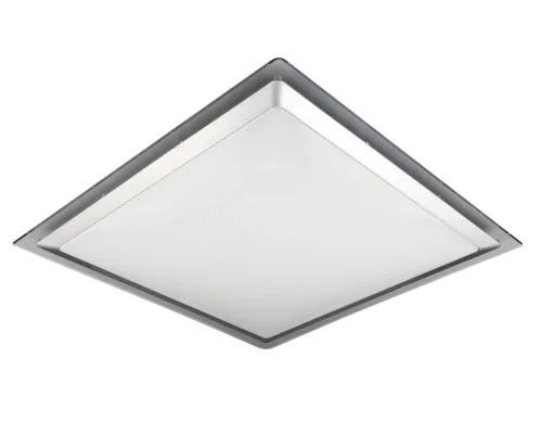 Люстра с пультом LED Spectrum OML-47117-60 Omnilux белая на 1 лампа, основание белое в стиле хай-тек с пультом