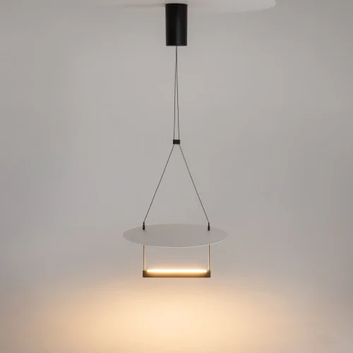 Светильник подвесной LED Ambience MOD280PL-L23B3K Maytoni белый чёрный на 1 лампу, основание чёрное в стиле современный хай-тек отражённый свет фото 5