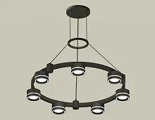 Светильник подвесной XR92051601 Ambrella light чёрный 7 ламп, основание чёрное в стиле хай-тек современный 