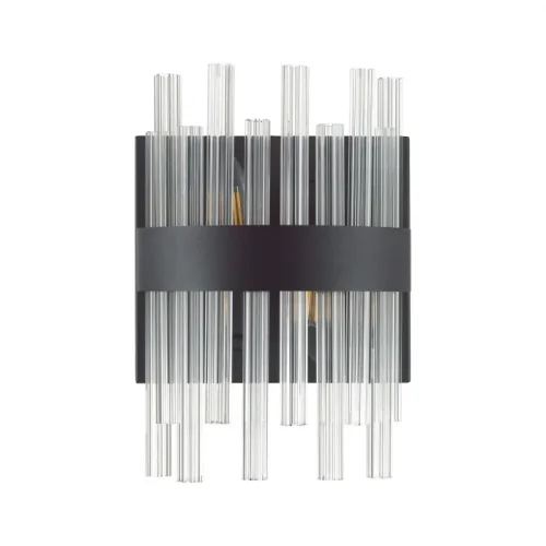 Бра Mitsuko 5272/2W Lumion прозрачный на 2 лампы, основание чёрное в стиле современный 