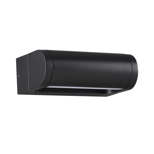 Настенный светильник LED уличный Twinset 7117/12WL Odeon Light уличный IP65 чёрный на 1 лампу, плафон чёрный в стиле хай-тек современный LED Настенный светильник LED уличный Twinset 7117/12WL Odeon Light уличный IP65 чёрный на 1 лампу, плафон чёрный в стиле хай-тек современный LED