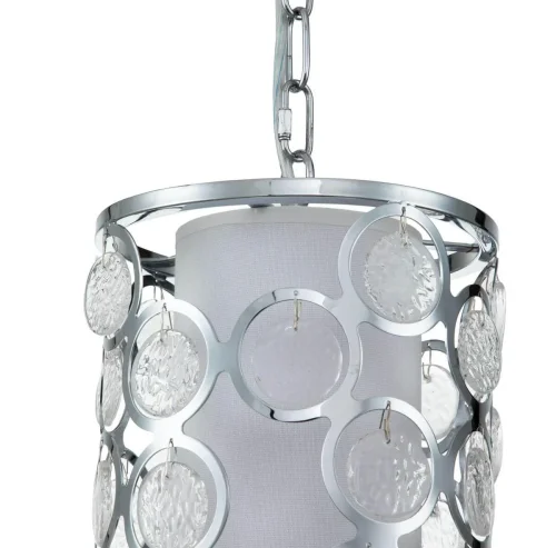 Светильник подвесной Monile V000212 Indigo белый 1 лампа, основание никель в стиле современный  фото 3