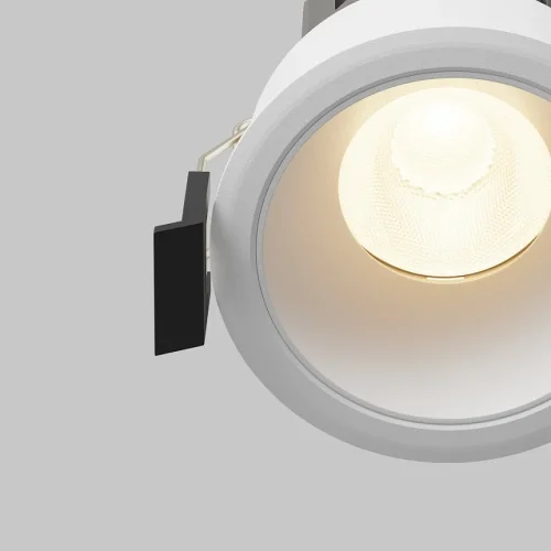 Светильник точечный LED Dip DL115-10W-3K-W Maytoni белый на 1 лампу, основание белое в стиле хай-тек современный круглый фото 3