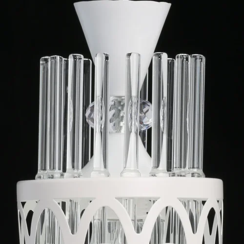 Светильник подвесной Соло 112010801 DeMarkt прозрачный 1 лампа, основание белое в стиле современный  фото 4