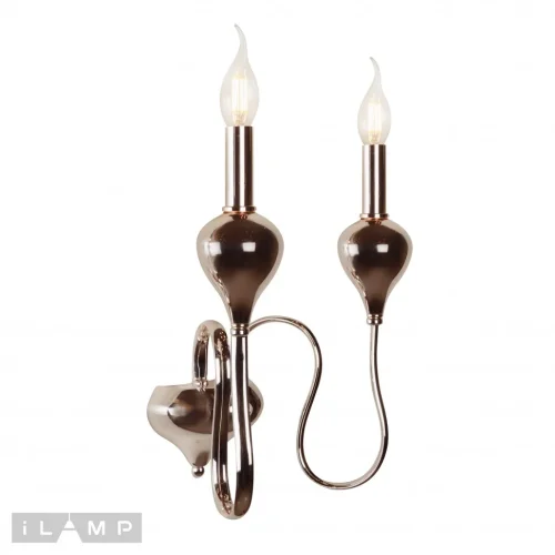 Бра Lady 88003-2 GD iLamp без плафона на 2 лампы, основание золотое в стиле американский современный фото 2