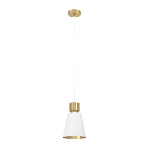 Светильник подвесной Aglientina 900376 Eglo белый 1 лампа, основание латунь в стиле современный 