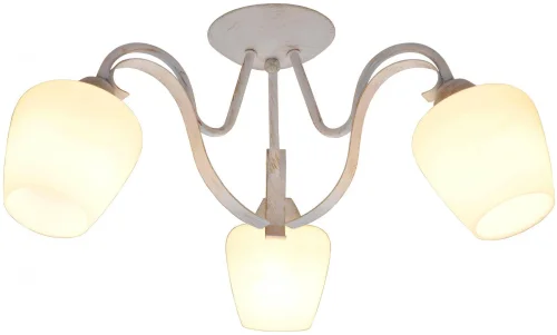Люстра потолочная Abegail TL1133-3D Toplight белая на 3 лампы, основание белое в стиле современный 