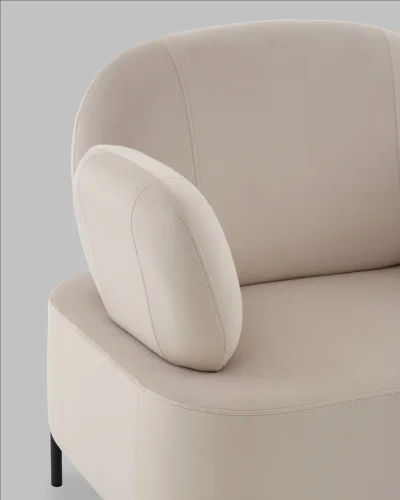 Кресло Кэнди велюр бежевый УТ000041757 Stool Group, /, ножки//, размеры - *****мм фото 5