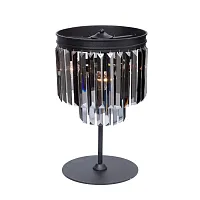 Настольная лампа V5155-1/3L Vitaluce чёрная серая 3 лампы, основание чёрное металл в стиле классический современный 