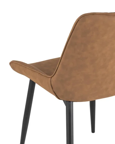 Стул Невада, экокожа, коричневый УТ000002171 Stool Group, коричневый/экокожа, ножки/металл/чёрный, размеры - ****555*600 фото 2