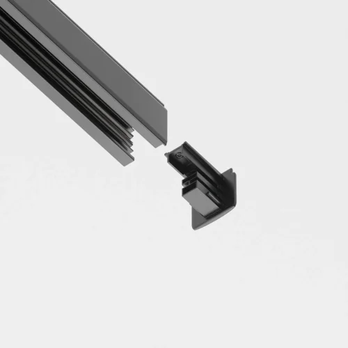 Заглушка для шинопровода 3 phase track system TRA005EC-31B Maytoni чёрный в стиле для светильников серии 3 Phase Track System подвесной накладной trinity трёхфазный трёхфазный фото 3