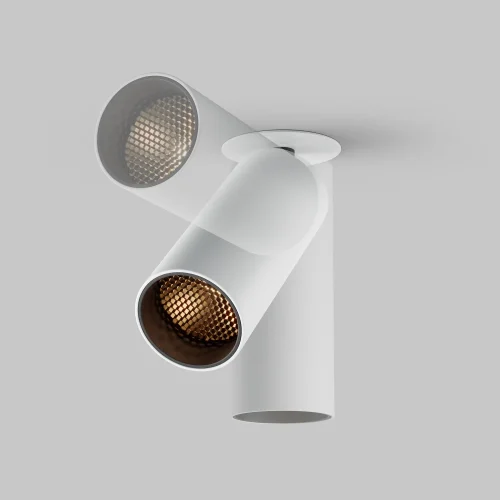 Светильник точечный LED Focus LED C053CL-L12W2.7K-W-W Maytoni белый на 1 лампу, основание белое в стиле современный хай-тек круглый трубочки фото 10