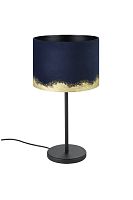 Настольная лампа Casuarita 39975 Eglo золотая синяя 1 лампа, основание чёрное металл в стиле современный 