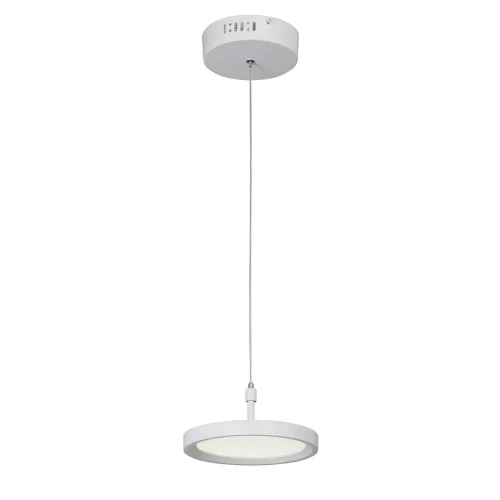 Светильник подвесной LED V4603-0/1S Vitaluce без плафона 1 лампа, основание белое в стиле хай-тек кольца