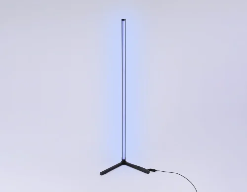Торшер  LED с пультом FL8022 Ambrella light с пультом чёрный 1 лампа, основание чёрное в стиле хай-тек современный
 фото 6
