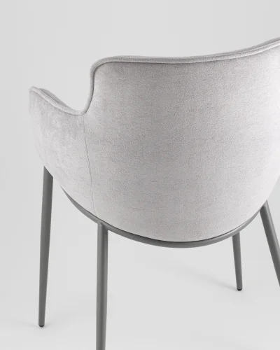Стул Твигги шенилл серый, каркас серый УТ000041930 Stool Group, /, ножки//, размеры - ***** фото 6