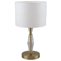 Настольная лампа Estetio 1051/05/01T Stilfort белая 1 лампа, основание бронзовое металл в стиле классический 