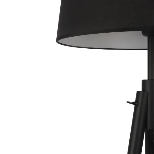Торшер Calvin Z177FL-01B Maytoni на треноге чёрный 1 лампа, основание белое в стиле кантри
 фото 5