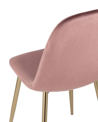 Стул Валенсия, велюр пыльно-розовый, золотые ножки УТ000004430 Stool Group, розовый/велюр, ножки/металл/золотой, размеры - ****450*520 фото 6 Стул Валенсия, велюр пыльно-розовый, золотые ножки УТ000004430 Stool Group, розовый/велюр, ножки/металл/золотой, размеры - ****450*520 фото 6