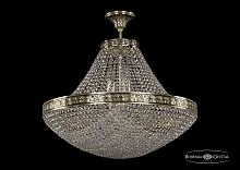 Люстра потолочная хрустальная 19321/H1/60IV GB Bohemia Ivele Crystal прозрачная на 15 ламп, основание золотое в стиле классика sp