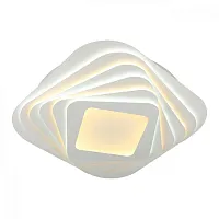 Светильник потолочный LED с пультом Verres OML-07607-276 Omnilux белый 1 лампа, основание белое в стиле хай-тек с пультом квадраты