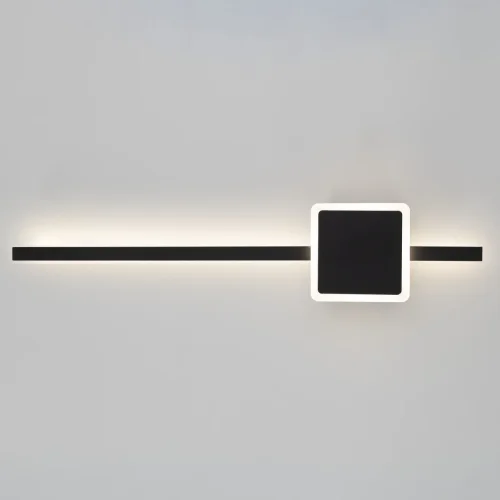 Бра с выключателем LED Стиг CL203411 Citilux чёрный на 1 лампа, основание чёрное в стиле хай-тек современный отражённый свет фото 3