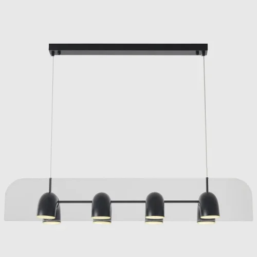 Светильник подвесной ЛЕД ELEMENT SP48W LED BLACK Crystal Lux белый на 1 лампу, основание чёрное в стиле лофт линейный фото 3