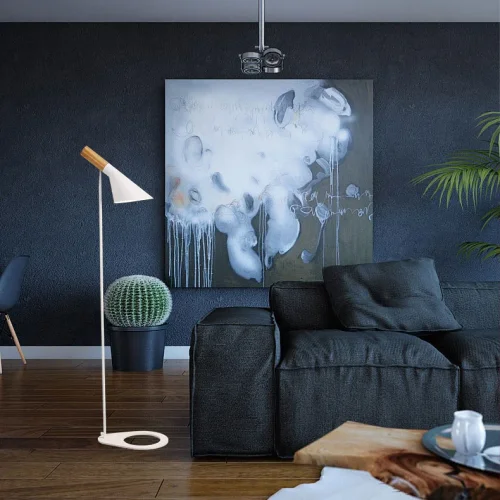 Торшер AJ Floor by Arne Jacobsen for Louis Poulsen 101782-26 ImperiumLoft чёрный на 1 лампу, основание чёрное в стиле современный фото 13