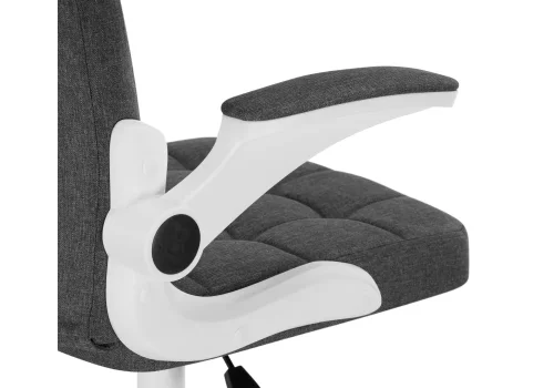 Компьютерное кресло Elga dark gray / white 15609 Woodville, серый/ткань, ножки/пластик/белый, размеры - *1040***630*590 фото 8