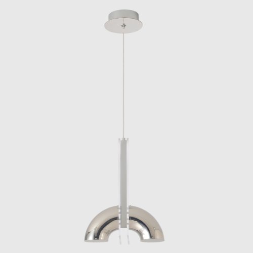 Светильник подвесной ЛЕД ELEMENT SP12W LED CHROME Crystal Lux белый на 1 лампу, основание хром в стиле лофт фото 4
