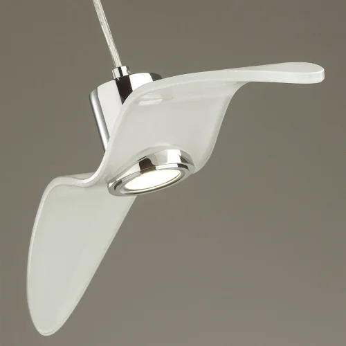 Светильник подвесной Birds 4903/1B Odeon Light белый 1 лампа, основание хром в стиле современный птички фото 6